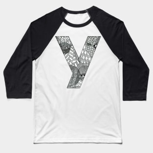 Zentangle Y Baseball T-Shirt